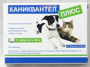 Каниквантел плюс: инструкция и применение для кошек и собак