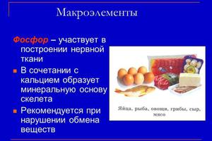 Макроэлементы в организме человека - список